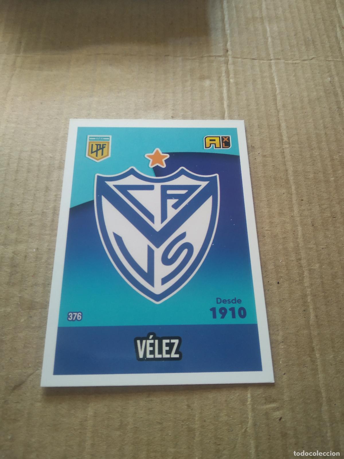 Cromos de F&uacute;tbol: 376 ESCUDO VELEZ CROMO FUTBOL ARGENTINO PANINI LIGA ARGENTINA 2021 ADRENALYN