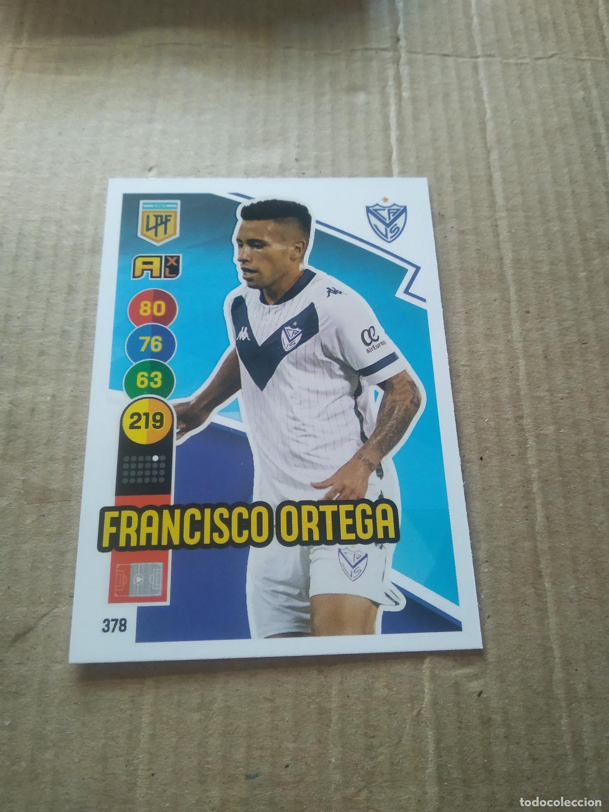 Cromos de F&uacute;tbol: 378 FRANCISCO ORTEGA VELEZ CROMO FUTBOL ARGENTINO PANINI LIGA ARGENTINA 2021 ADRENALYN