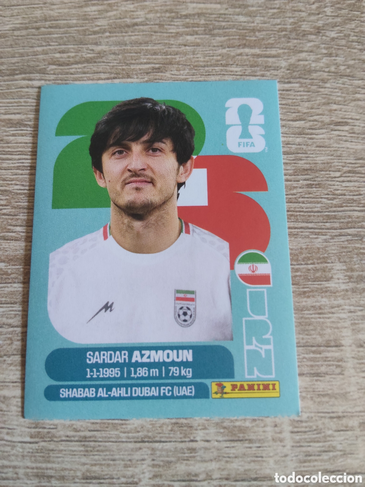 Cromos de F&uacute;tbol: Panini mundial 2026 IRN 17 Sardar Azmoun Ir&aacute;n