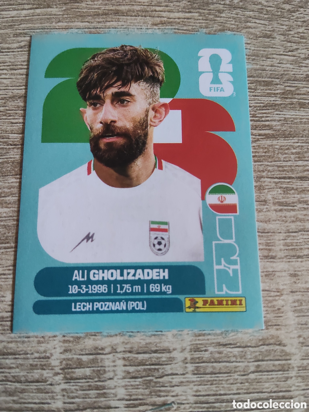 Cromos de F&uacute;tbol: Panini mundial 2026 IRN 20 Ali Gholizadeh Ir&aacute;n