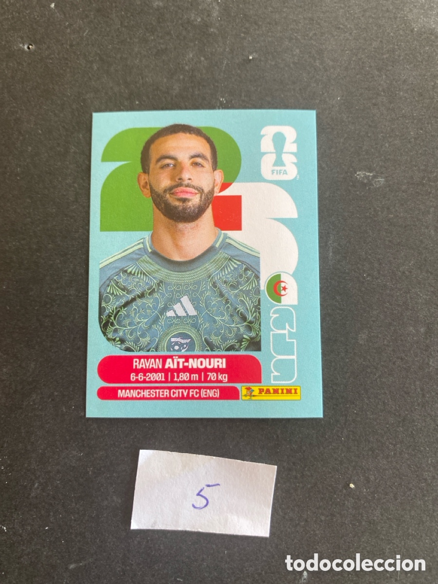 Cromos de F&uacute;tbol: Cromo Argelia Mundial 2026 N* 5 nuevo