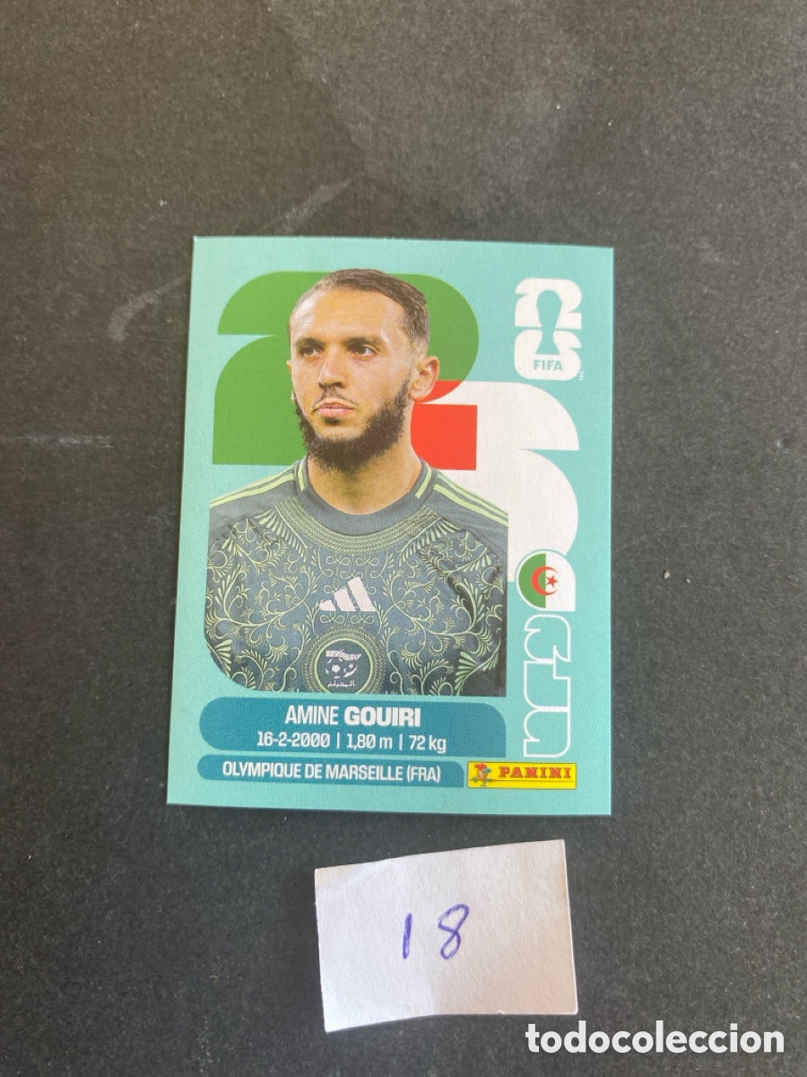 Cartes &agrave; collectionner de Football: Cromo Argelina Mundial 2026 N* 18 nuevo