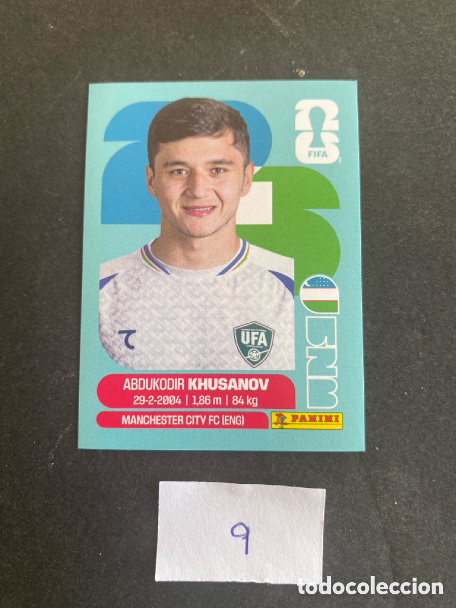 Football Stickers: Cromo Uzbekist&aacute;n Mundial 2026 N* 9 nuevo