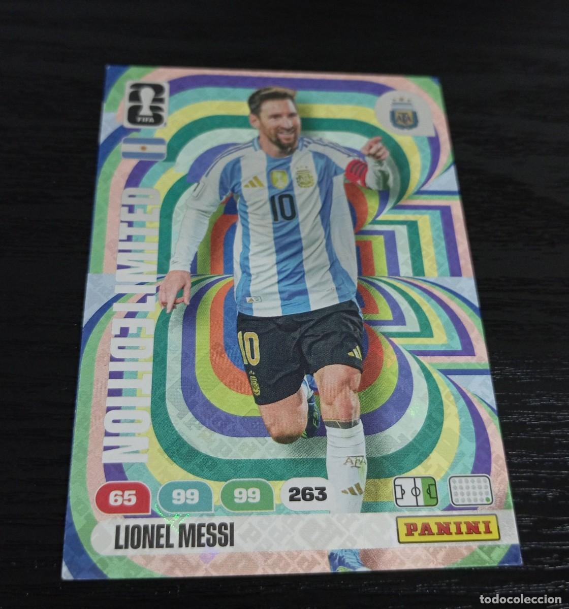 Football Stickers: -PANINI ADRENALYN WORLD FIFA CUP MUNDIAL 2026 : MESSI ( ARGENTINA ) LIMITED EDITION HOLOGRAMA