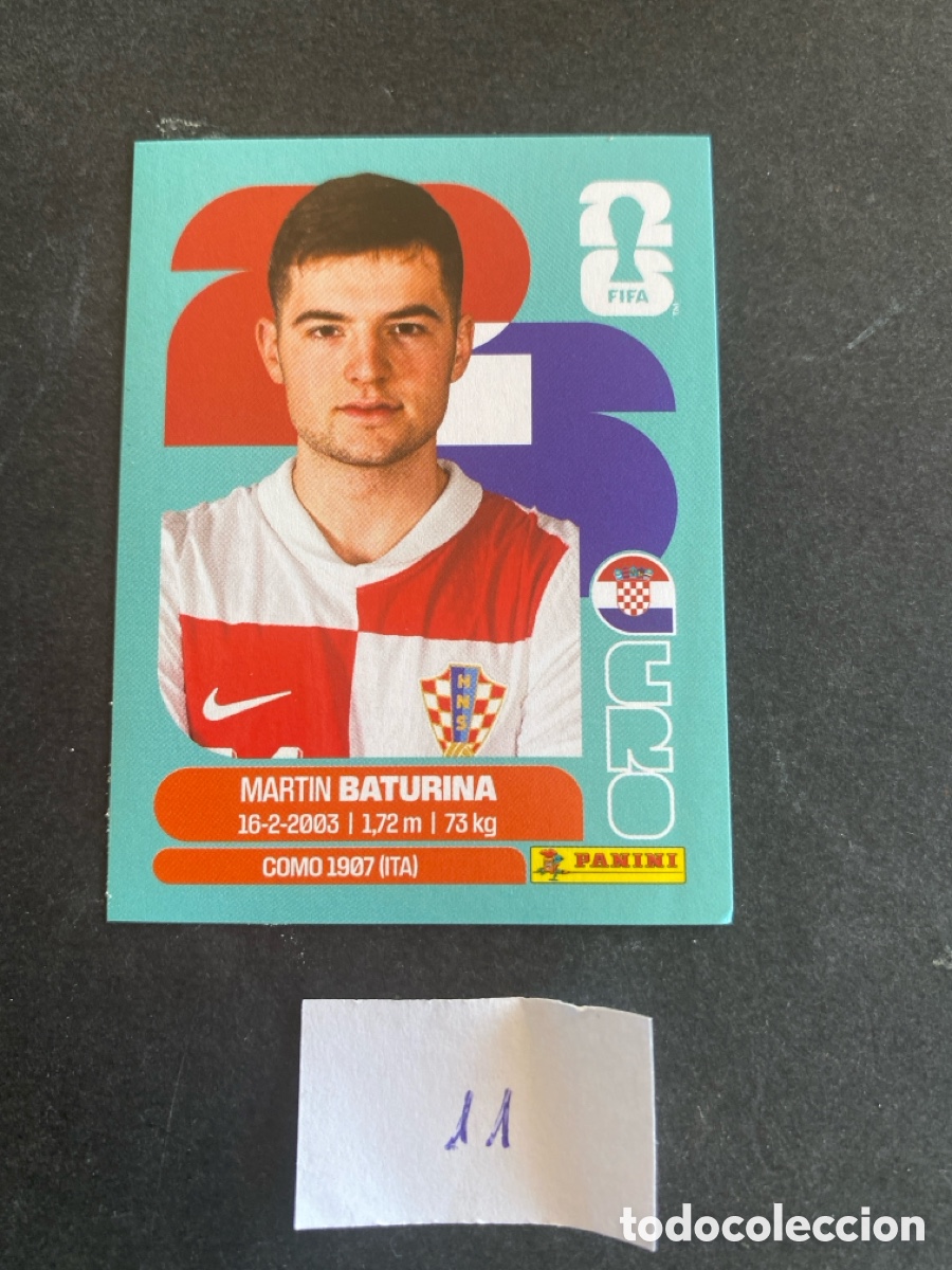 Football Stickers: Cromo Croacia Mundial 2026 N* 11 nuevo