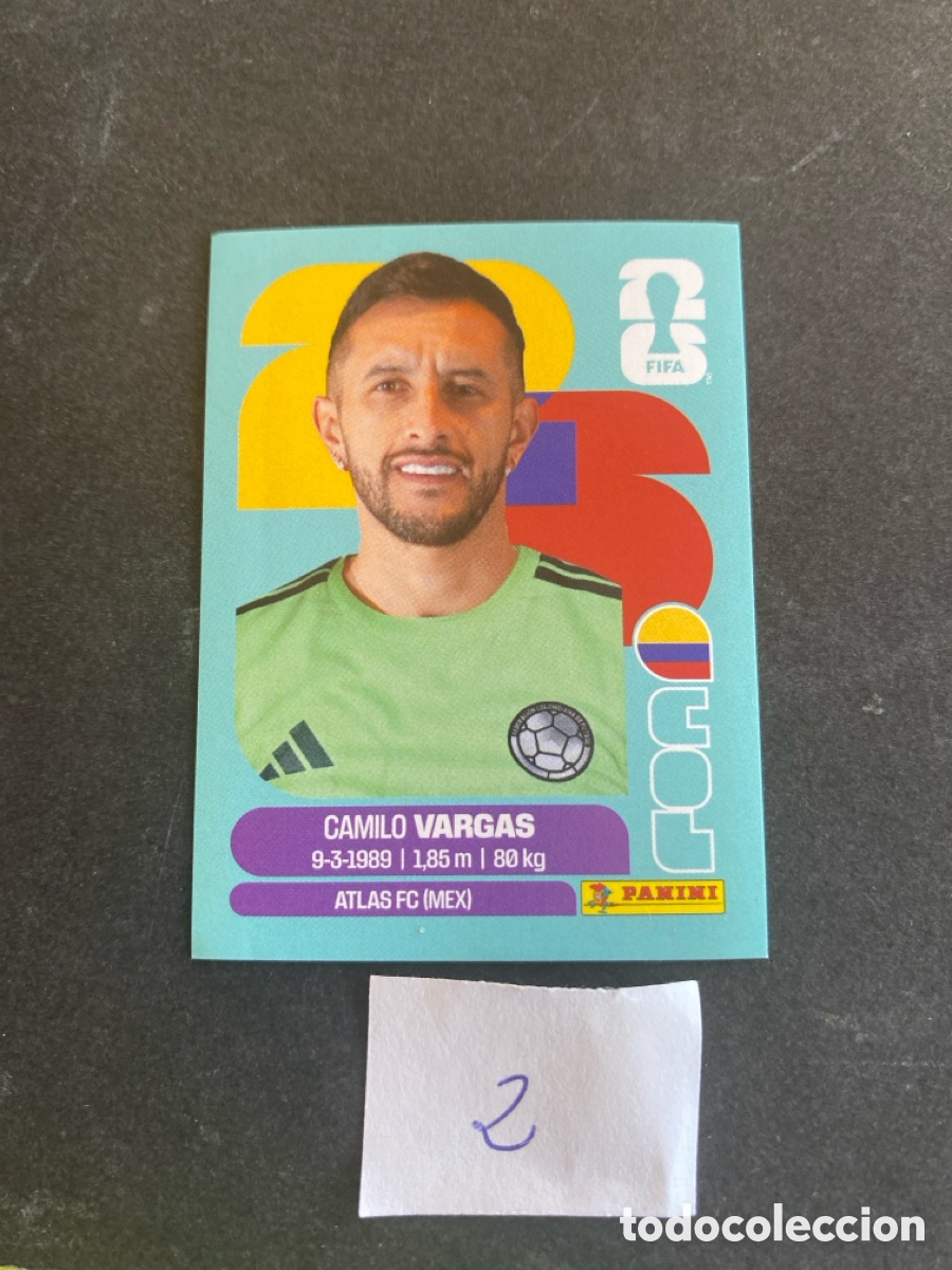 Cromos de F&uacute;tbol: Cromo Colombia Mundial 2026 N* 2 nuevo