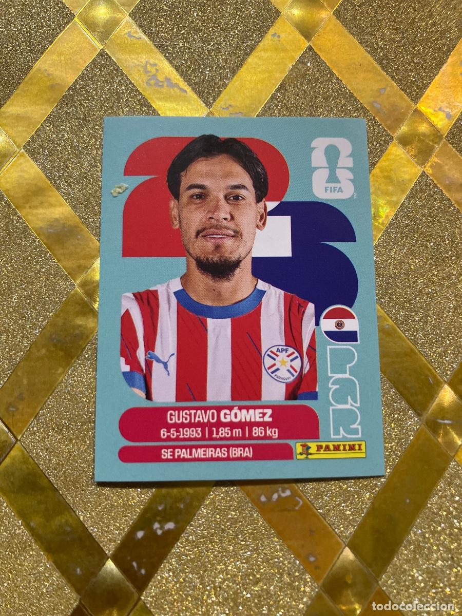 Cromos de F&uacute;tbol: CROMO DE F&Uacute;TBOL NUMERO PAR 4 GUSTAVO GOMEZ PARAGUAY MUNDIAL 2026 MEXICO-EEUU-CANADA PANINI !
