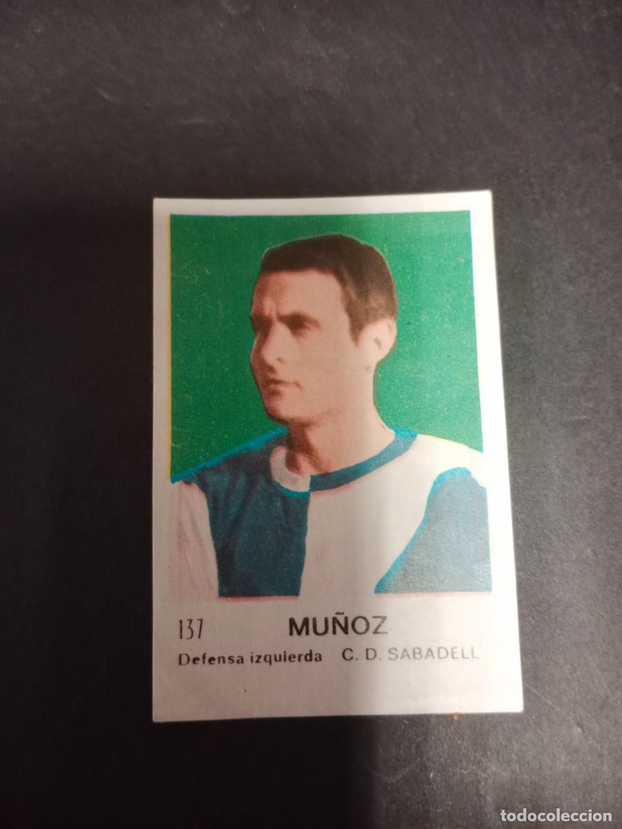 Cromos de F&uacute;tbol: COLECCION FUTBOLISTAS FRUTOS SECOS CHURRUCA 1967 1968 67 68 CROMO SIN PEGAR - MU&Ntilde;OZ CD SABADELL