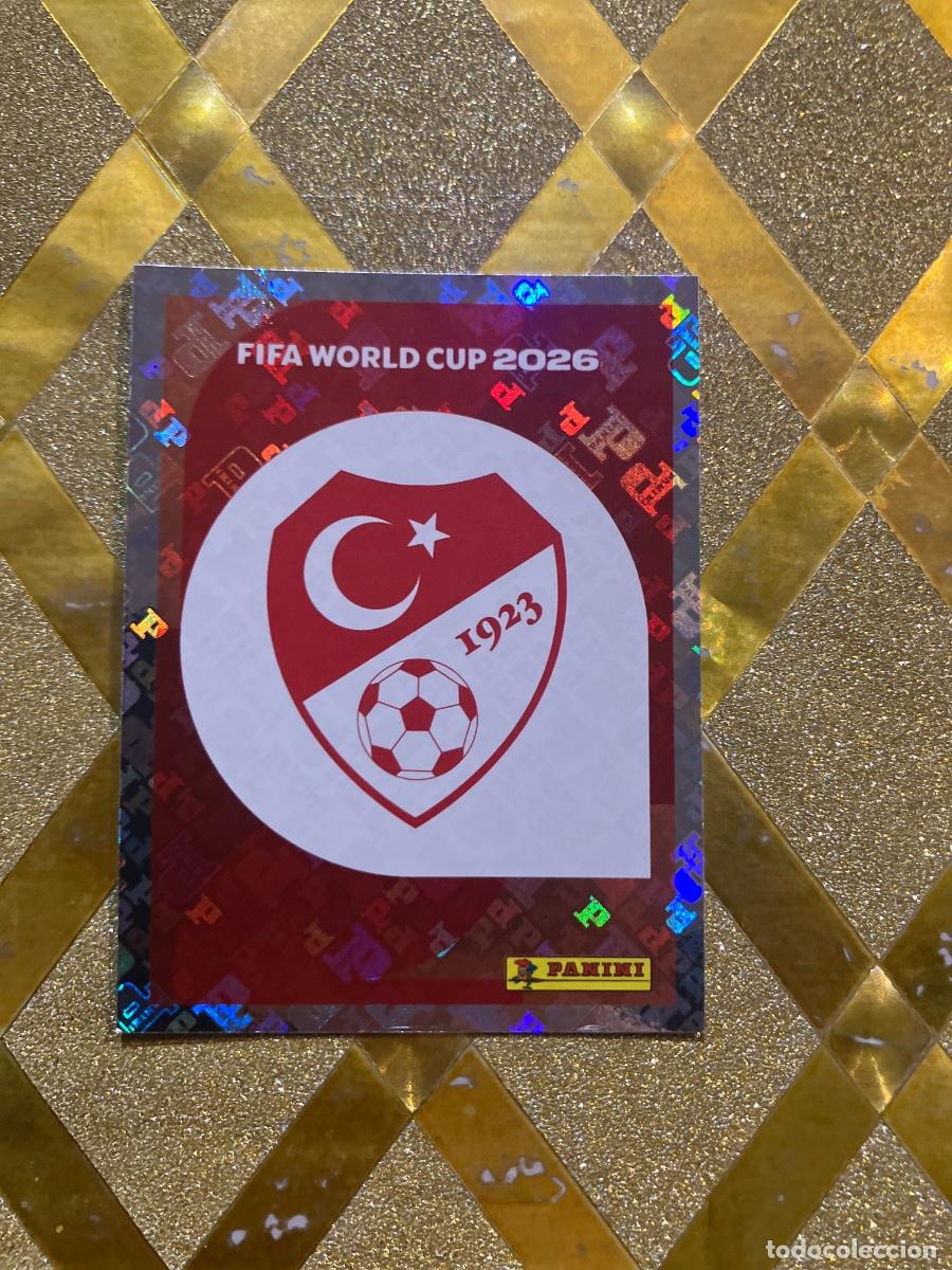 Cromos de F&uacute;tbol: CROMO DE F&Uacute;TBOL NUMERO 1 ESCUDO DE TURQUIA MUNDIAL 2026 MEXICO-EEUU-CANADA PANINI !