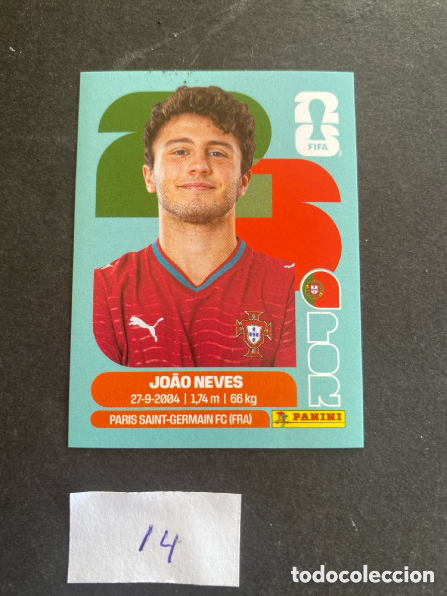 Cromos de F&uacute;tbol: Cromo Portugal Mundial 2026 N* 14 nuevo