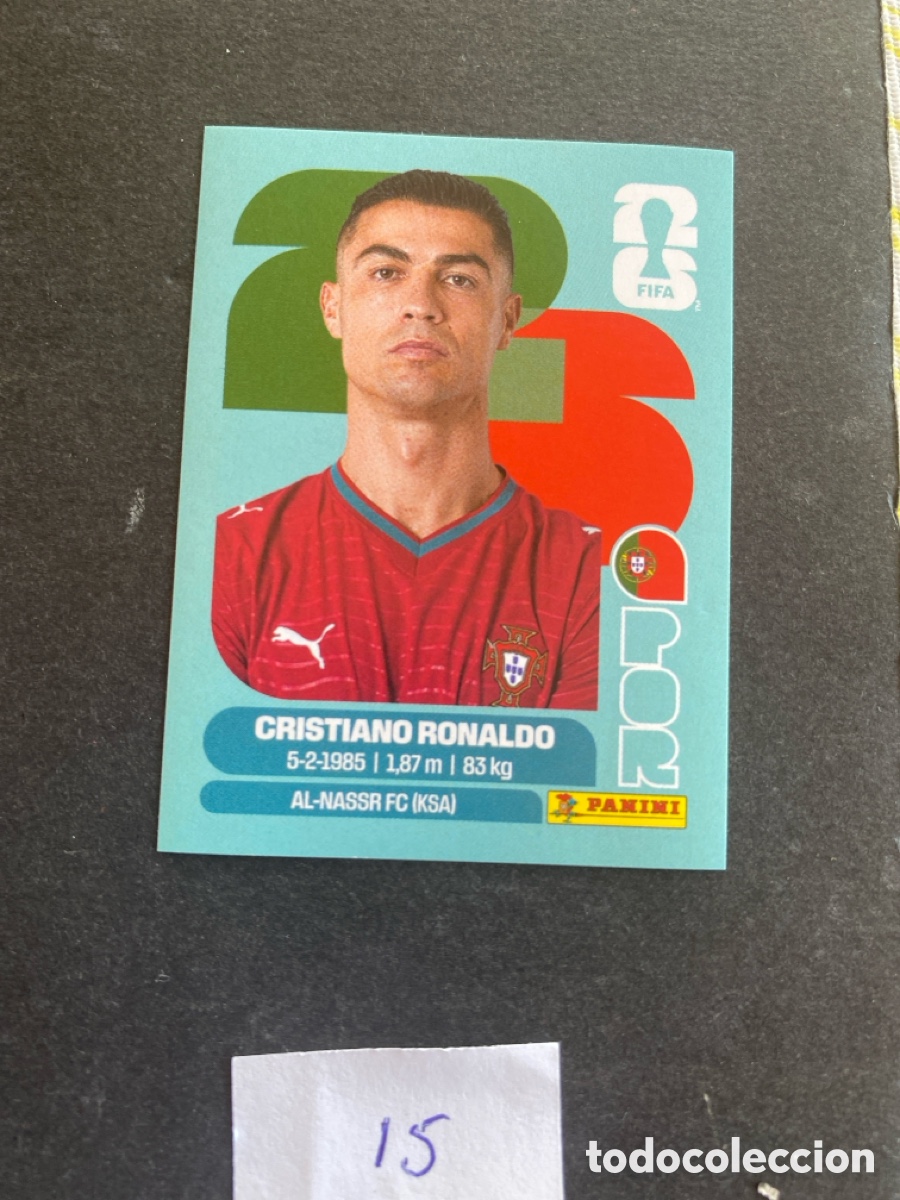 Cromos de F&uacute;tbol: Cromo Portugal Ronaldo Mundial 2026 N* 15 nuevo