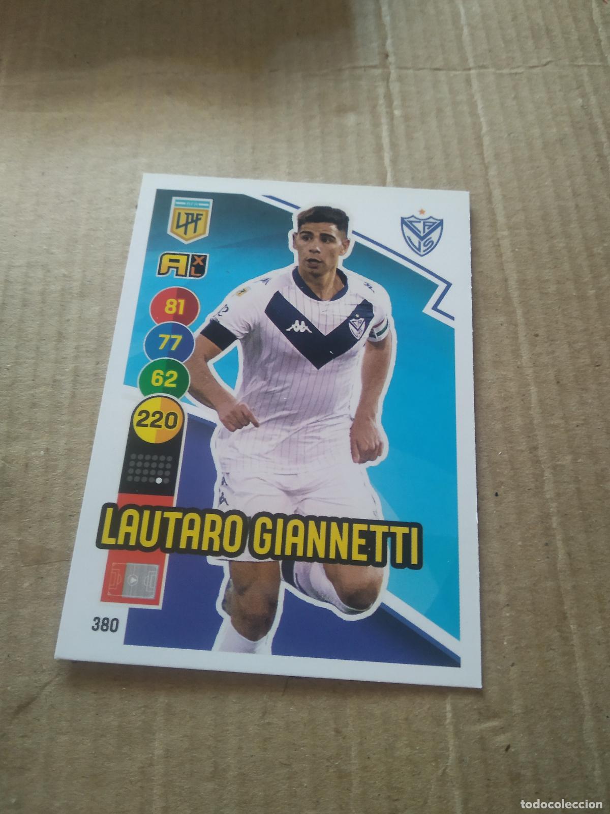 Cromos de F&uacute;tbol: 380 LAUTARO GIANNETTI VELEZ CROMO FUTBOL ARGENTINO PANINI LIGA ARGENTINA 2021 ADRENALYN