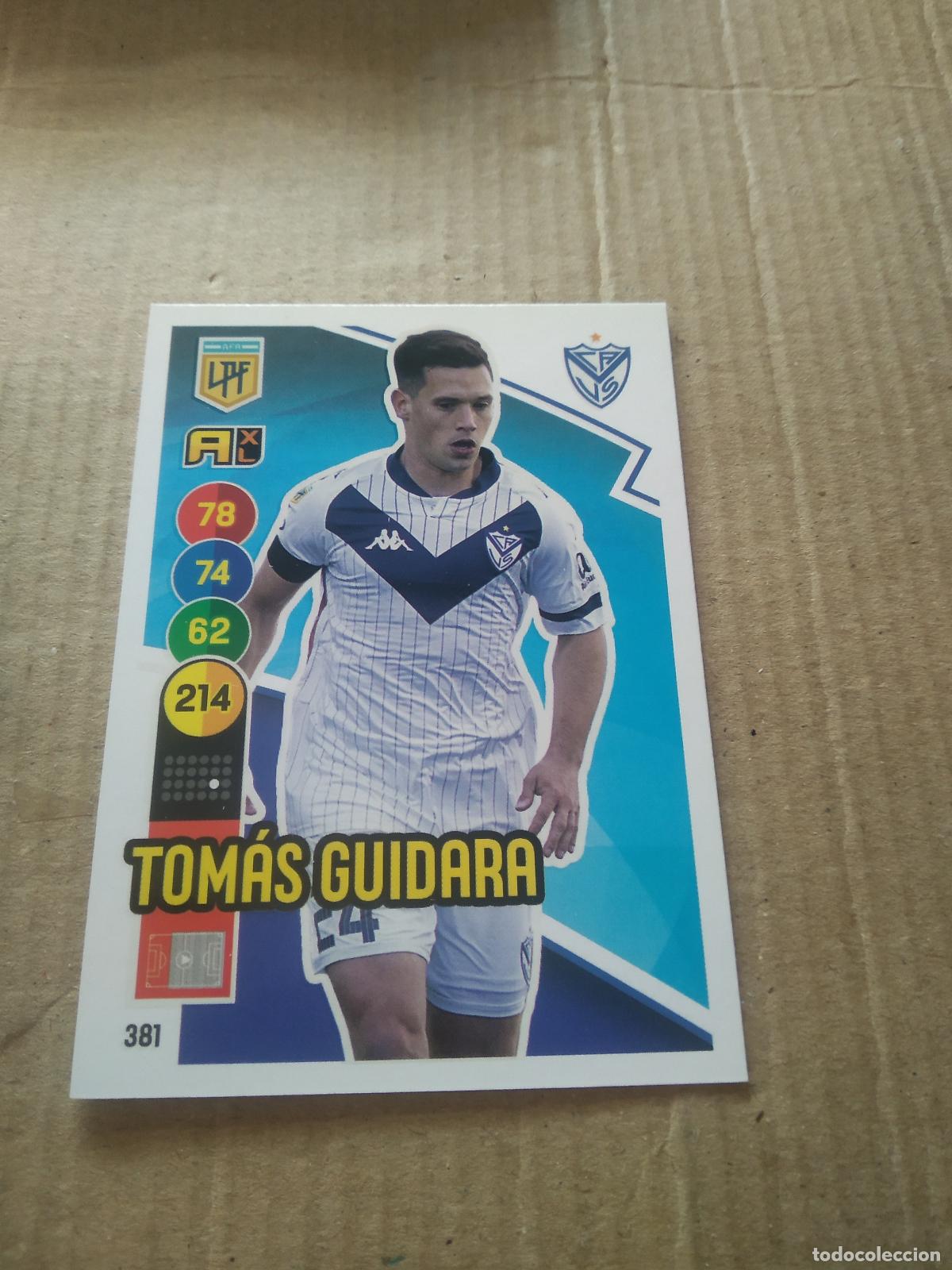 Cromos de F&uacute;tbol: 381 TOMAS GUIDARA VELEZ CROMO FUTBOL ARGENTINO PANINI LIGA ARGENTINA 2021 ADRENALYN