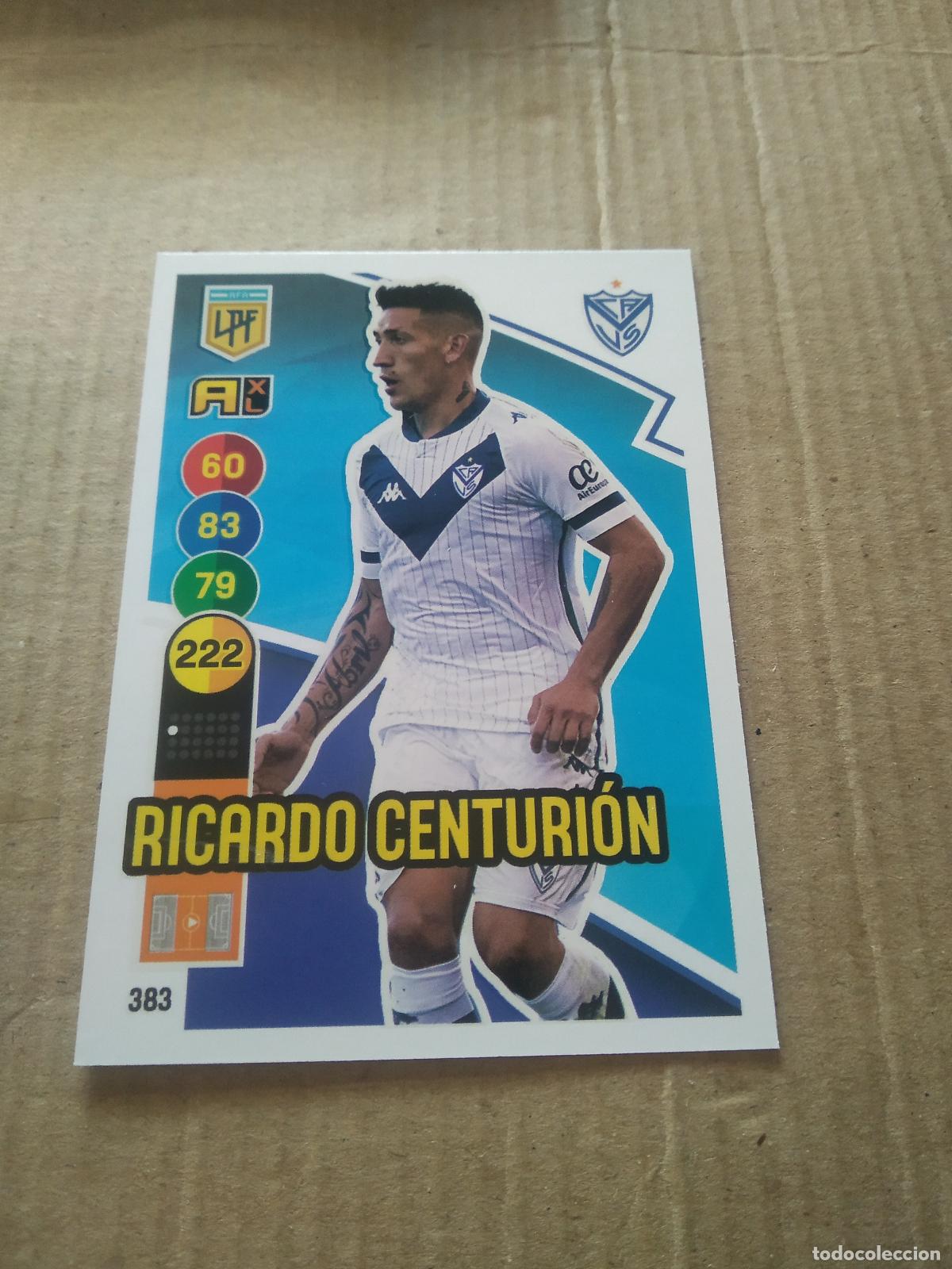 Cromos de F&uacute;tbol: 383 RICARDO CENTURION VELEZ CROMO FUTBOL ARGENTINO PANINI LIGA ARGENTINA 2021 ADRENALYN