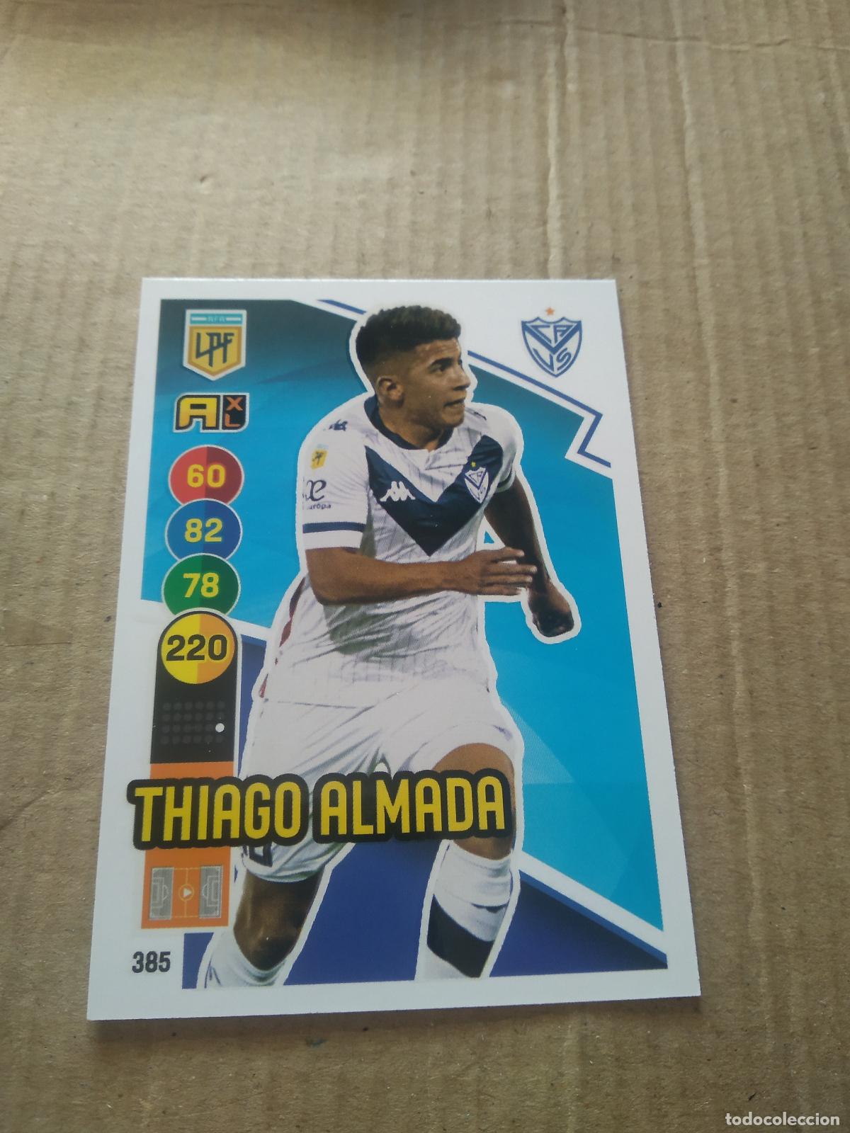 Cromos de F&uacute;tbol: 385 THIAGO ALMADA ROOKIE VELEZ CROMO FUTBOL ARGENTINO PANINI LIGA ARGENTINA 2021 ADRENALYN
