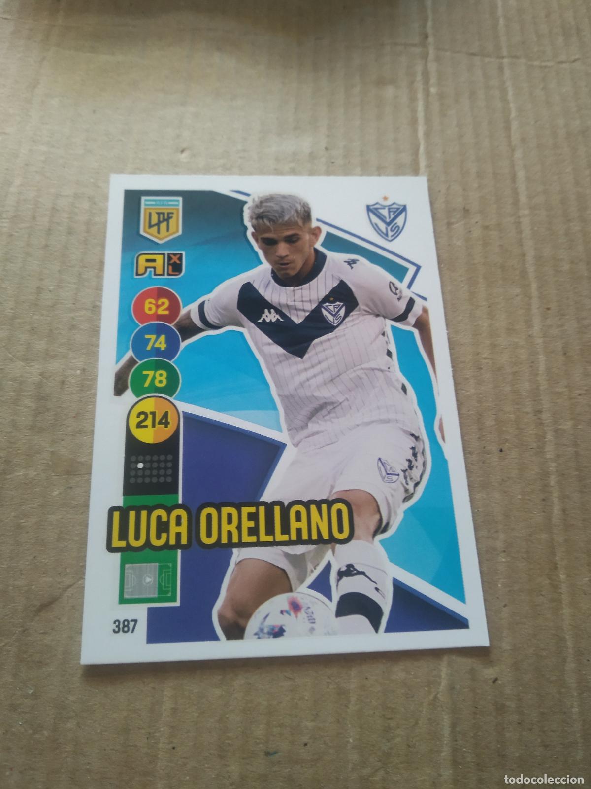 Cromos de F&uacute;tbol: 387 LUCA ORELLANO VELEZ CROMO FUTBOL ARGENTINO PANINI LIGA ARGENTINA 2021 ADRENALYN