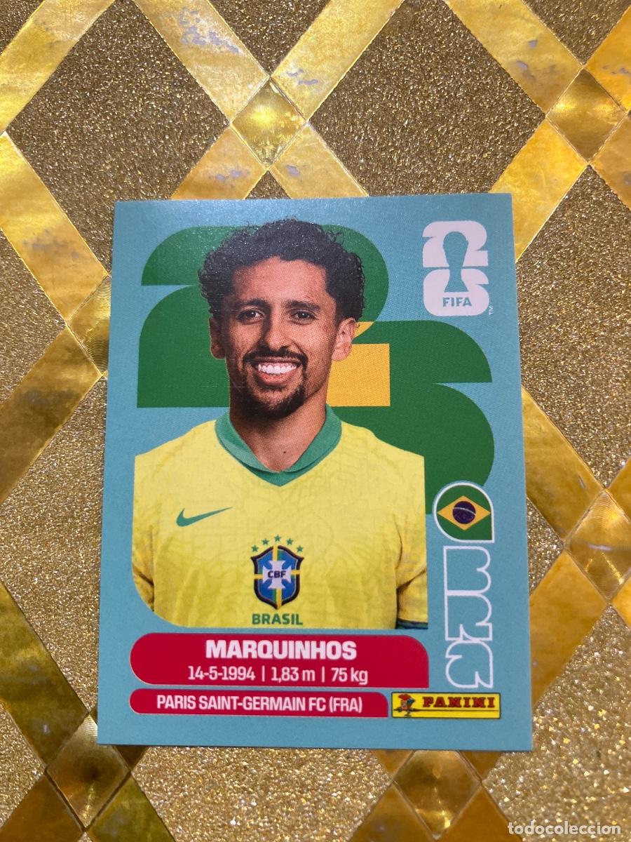 Cromos de F&uacute;tbol: CROMO DE F&Uacute;TBOL NUMERO 4 MARQUINHOS BRASIL MUNDIAL 2026 MEXICO-EEUU-CANADA PANINI !