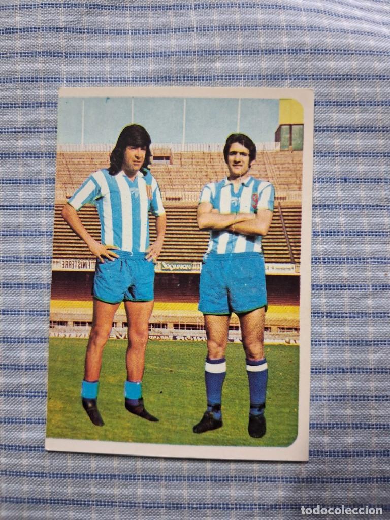 Cromos de F&uacute;tbol: Cromo Liga 75 / 76. Bustillo y Vilanova. N&ordm;. 92. M&aacute;laga C.F. . Editorial Ruiz Romero. Cromo sin usa