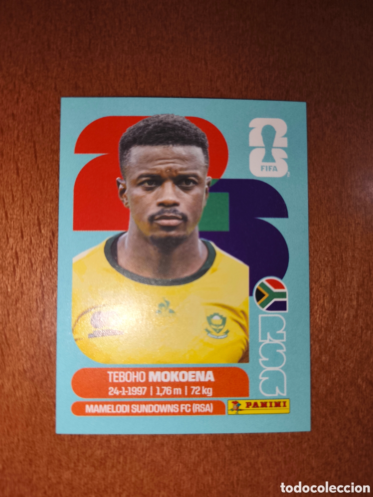 Cromos de F&uacute;tbol: RSA11 Teboho Mokoena RSA 11 Fifa World Cup 2026 Sud&aacute;frica