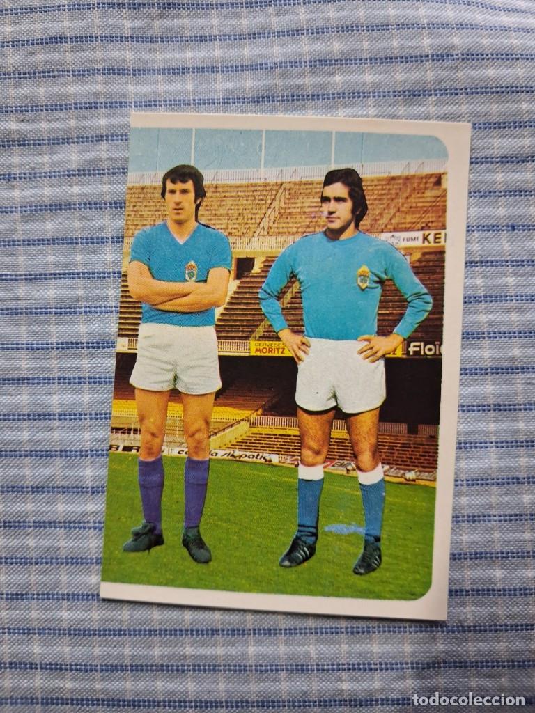 Fu&szlig;ball-Sticker: Cromo Liga 75 / 76. Villafa&ntilde;e y Alarc&oacute;n. N&ordm;. 176. Oviedo C.F. Editorial Ruiz Romero. Cromo sin usar.