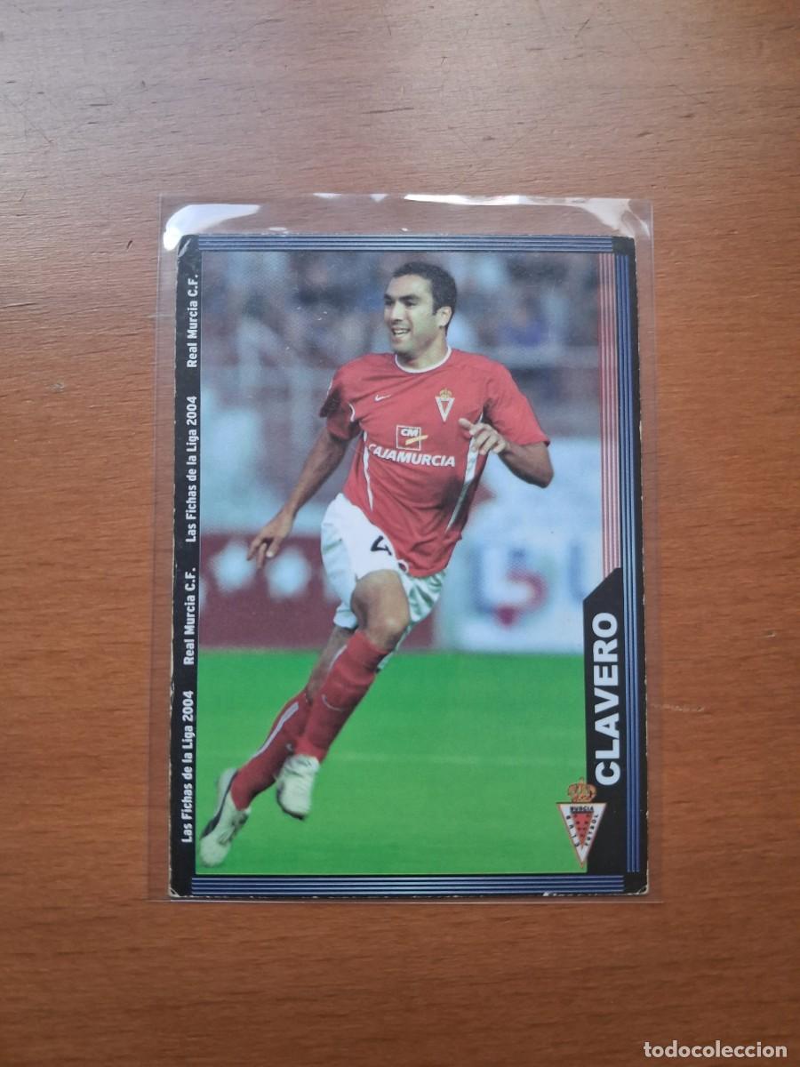 Figurine di Calcio: Fichas de la Liga de Mundicromo 2003 2004 03 04 Real Murcia 472 Clavero