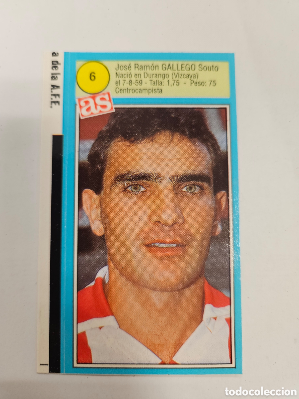 Figurine di Calcio: GALLEGO BILBAO AS 1990 1991 CROMO FUTBOL LIGA 90 91 - SIN PEGAR - 6