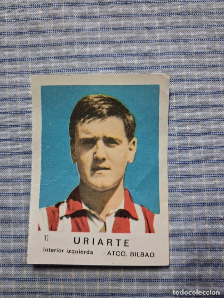 Cromos de F&uacute;tbol: Cromo de F&uacute;tbol Frutos secos Churruca Temporada 1967/1968. Uriarte. Atl&eacute;tico Bilbao. N&ordm; 11.