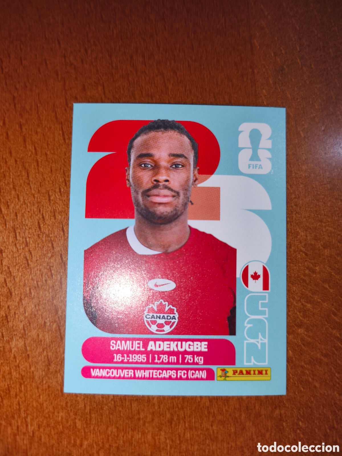 Cromos de F&uacute;tbol: CAN5 Samuel Adekugbe CAN 5 Fifa World Cup 2026 Canad&aacute;