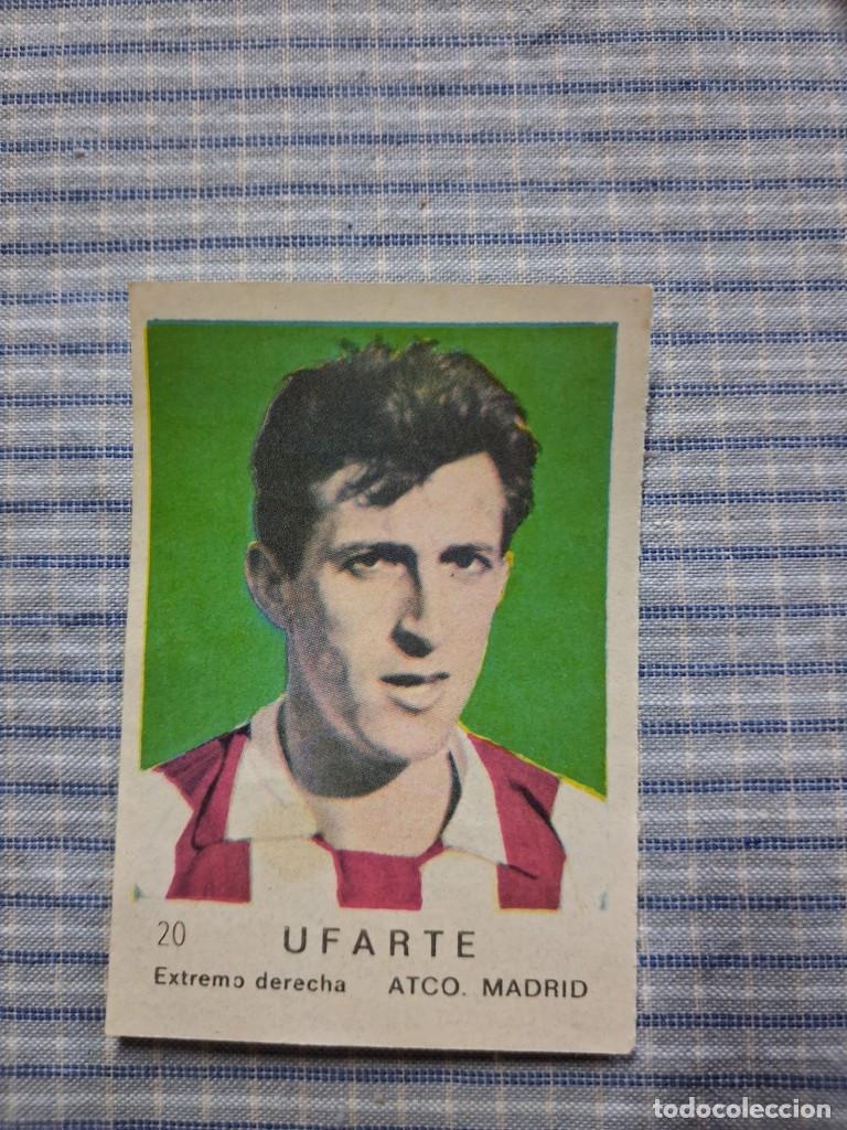 Cromos de F&uacute;tbol: Cromo de F&uacute;tbol Frutos secos Churruca Temporada 1967/1968. Ufarte. Atl&eacute;tico de Madrid. N&ordm; 20.