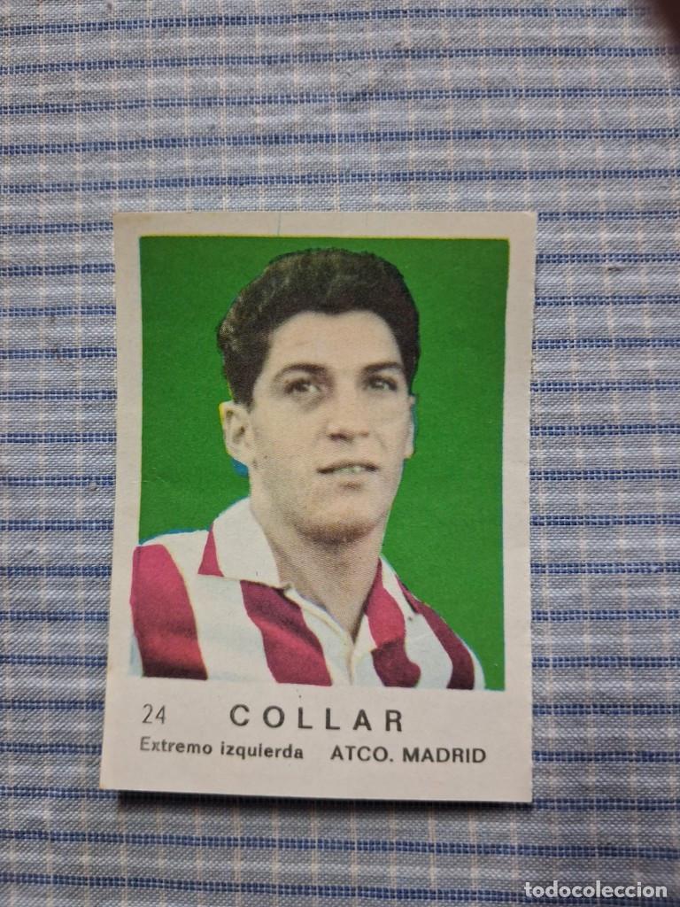 Cromos de F&uacute;tbol: Cromo de F&uacute;tbol Frutos secos Churruca Temporada 1967/1968. Collar. Atl&eacute;tico de Madrid. N&ordm; 24.