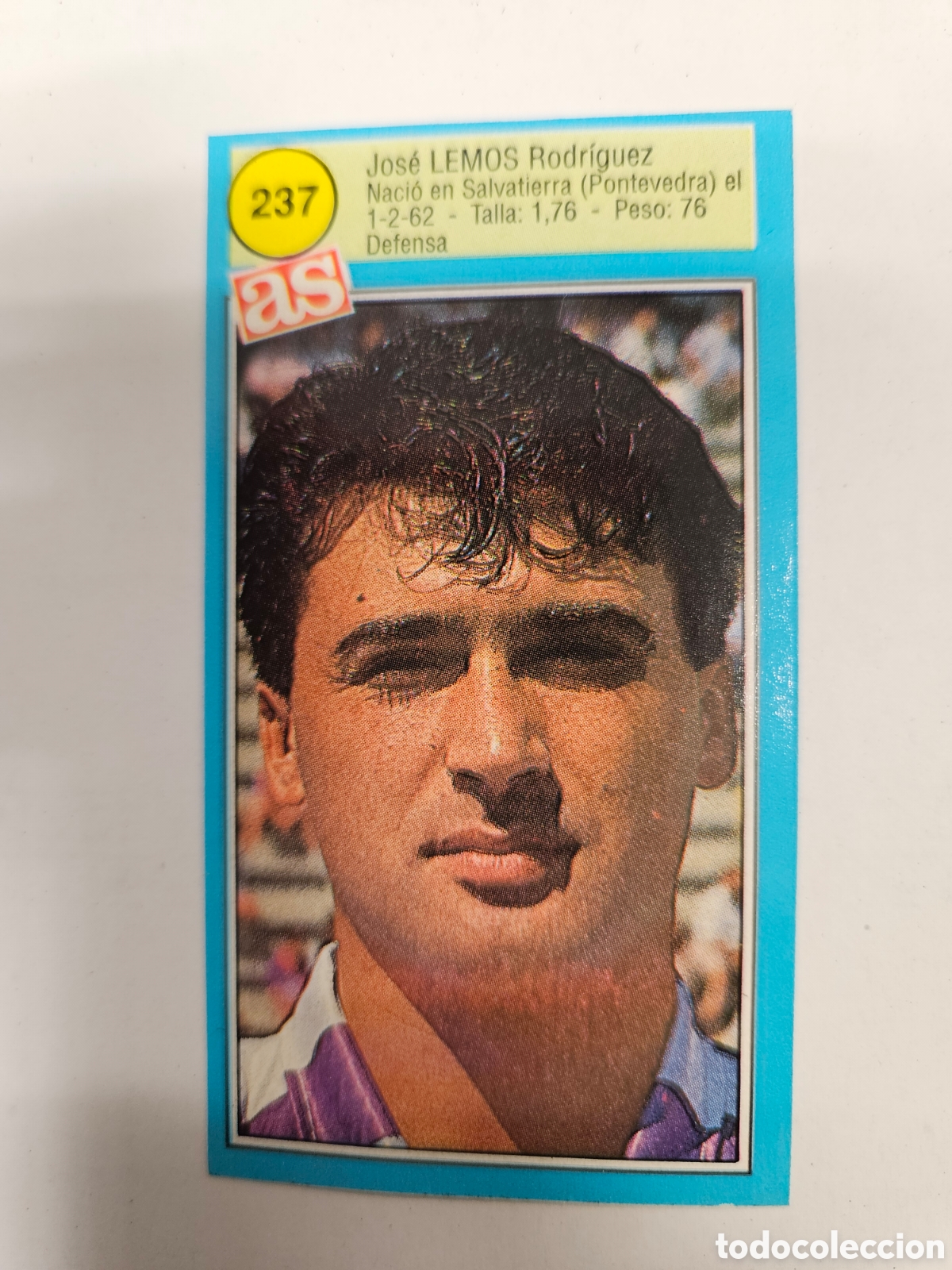 Cromos de F&uacute;tbol: LEMOS VALLADOLID N&deg; 237 ASES DE LA LIGA 90-91 1990-1991 DIARIO AS SIN PEGAR.