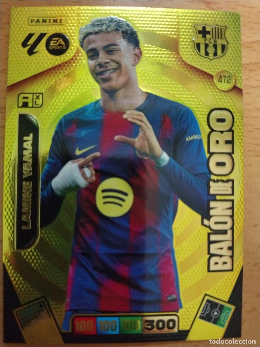 Cromos de F&uacute;tbol: Adrenalyn XL LaLiga 2025/36. Lamine Yamal Bal&oacute;n de oro