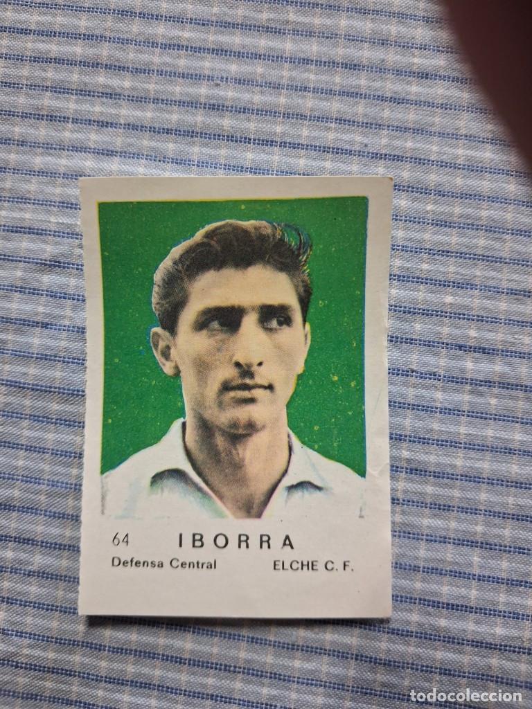 Figurine di Calcio: Cromo de F&uacute;tbol Frutos secos Churruca Temporada 1967/1968. Iborra. Elche C.F. N&ordm; 64.