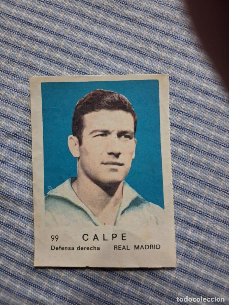 Cromos de F&uacute;tbol: Cromo de F&uacute;tbol Frutos secos Churruca Temporada 1967/1968. Calpe. Real Madrid. N&ordm; 99.