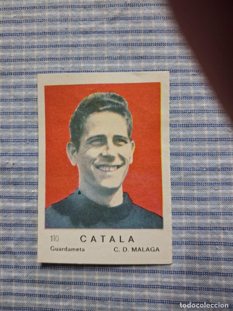 Football Stickers: Cromo de F&uacute;tbol Frutos secos Churruca Temporada 1967/1968. Catala. C.D M&aacute;laga. N&ordm; 110.