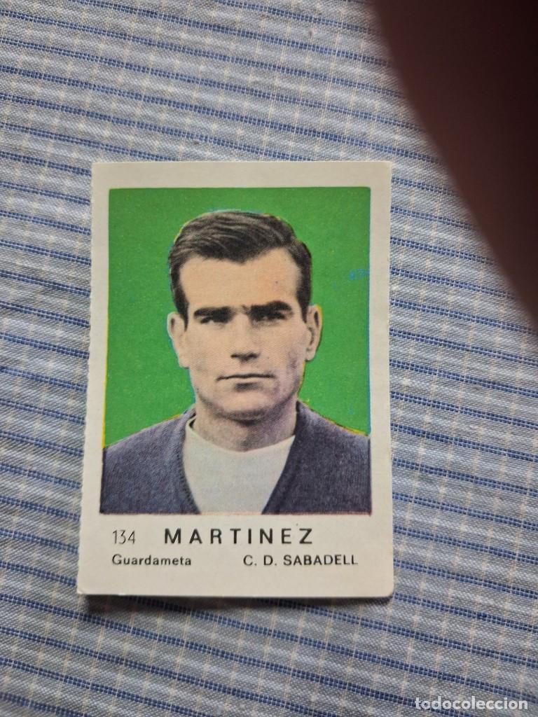 Football Stickers: Cromo de F&uacute;tbol Frutos secos Churruca Temporada 1967/1968. Mart&iacute;nez. C.D. Sabadell. N&ordm; 134.
