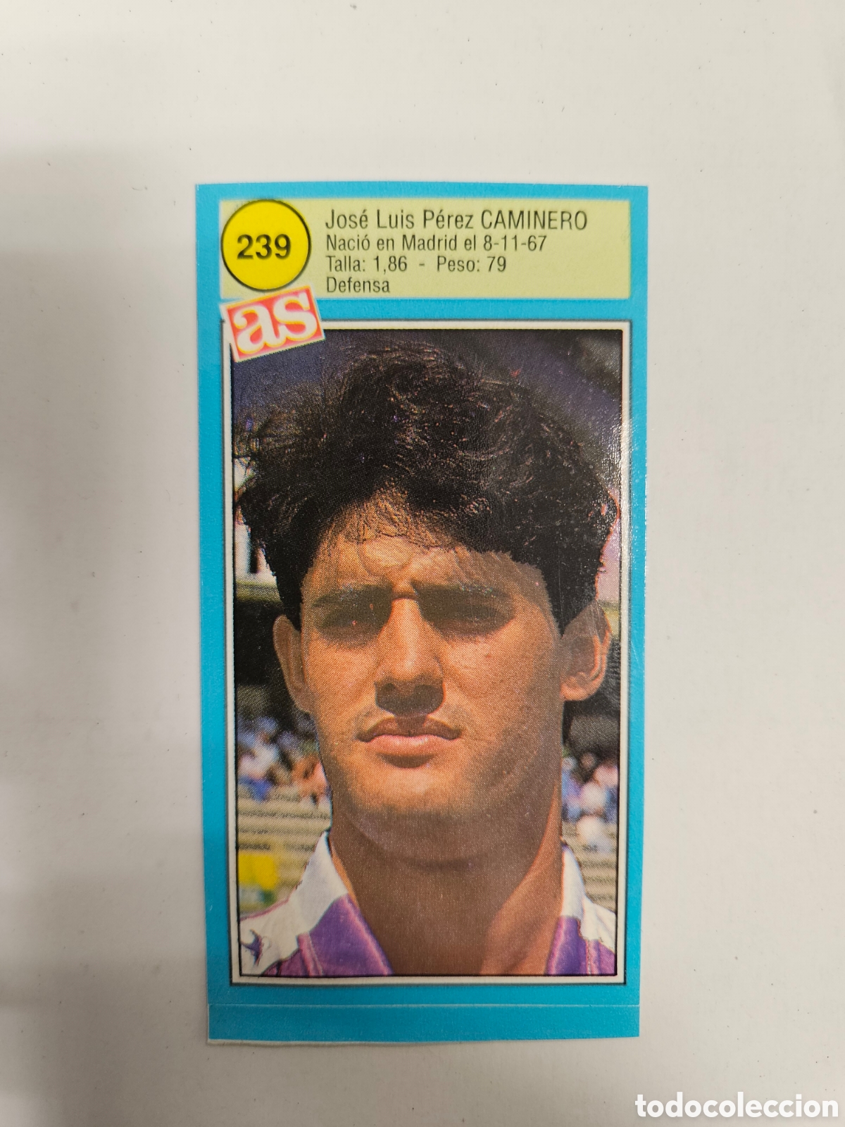 Football Stickers: 239 CAMINERO VALLADOLID AS 1990 1991 CROMO FUTBOL LIGA 90 91 - SIN PEGAR