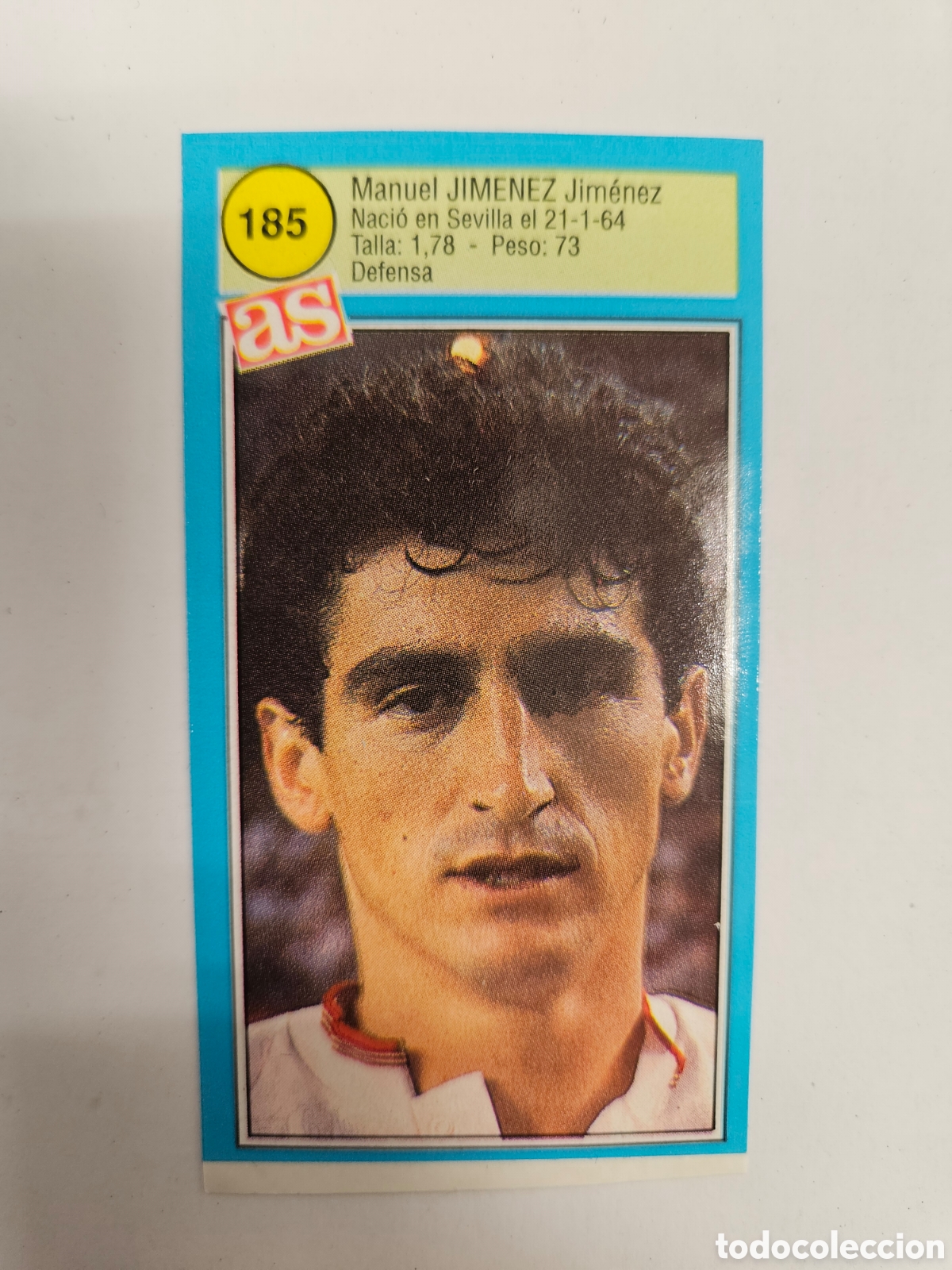 Cromos de F&uacute;tbol: JIMENEZ SEVILLA AS 1990 1991 CROMO FUTBOL LIGA 90 91 - SIN PEGAR - 185