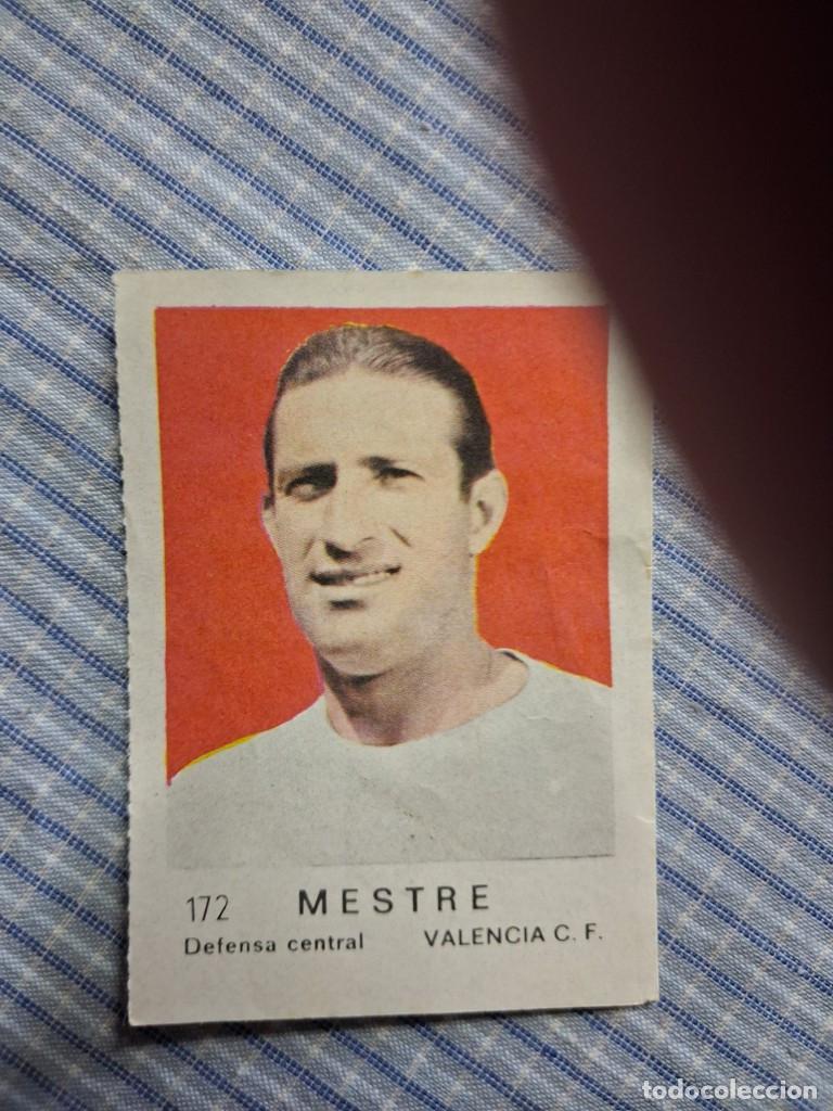 Cromos de F&uacute;tbol: Cromo de F&uacute;tbol Frutos secos Churruca Temporada 1967/1968. Mestre. Valencia C.F. N&ordm; 172.