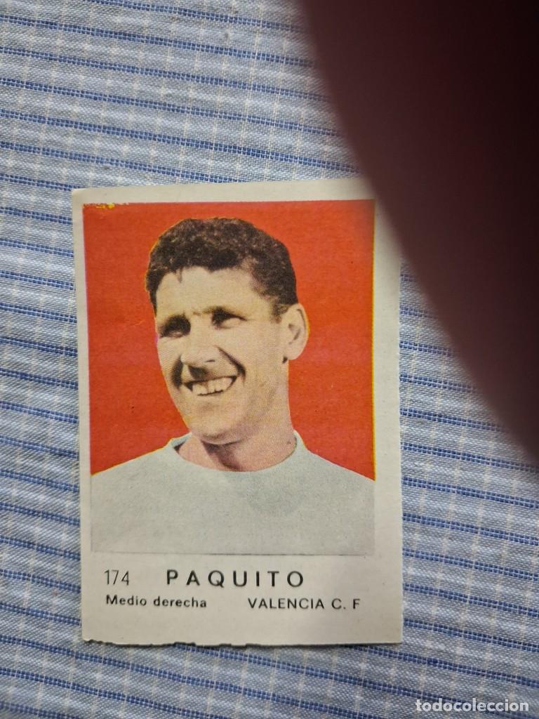 Cromos de F&uacute;tbol: Cromo de F&uacute;tbol Frutos secos Churruca Temporada 1967/1968. Paquito. Valencia C.F. N&ordm; 174.