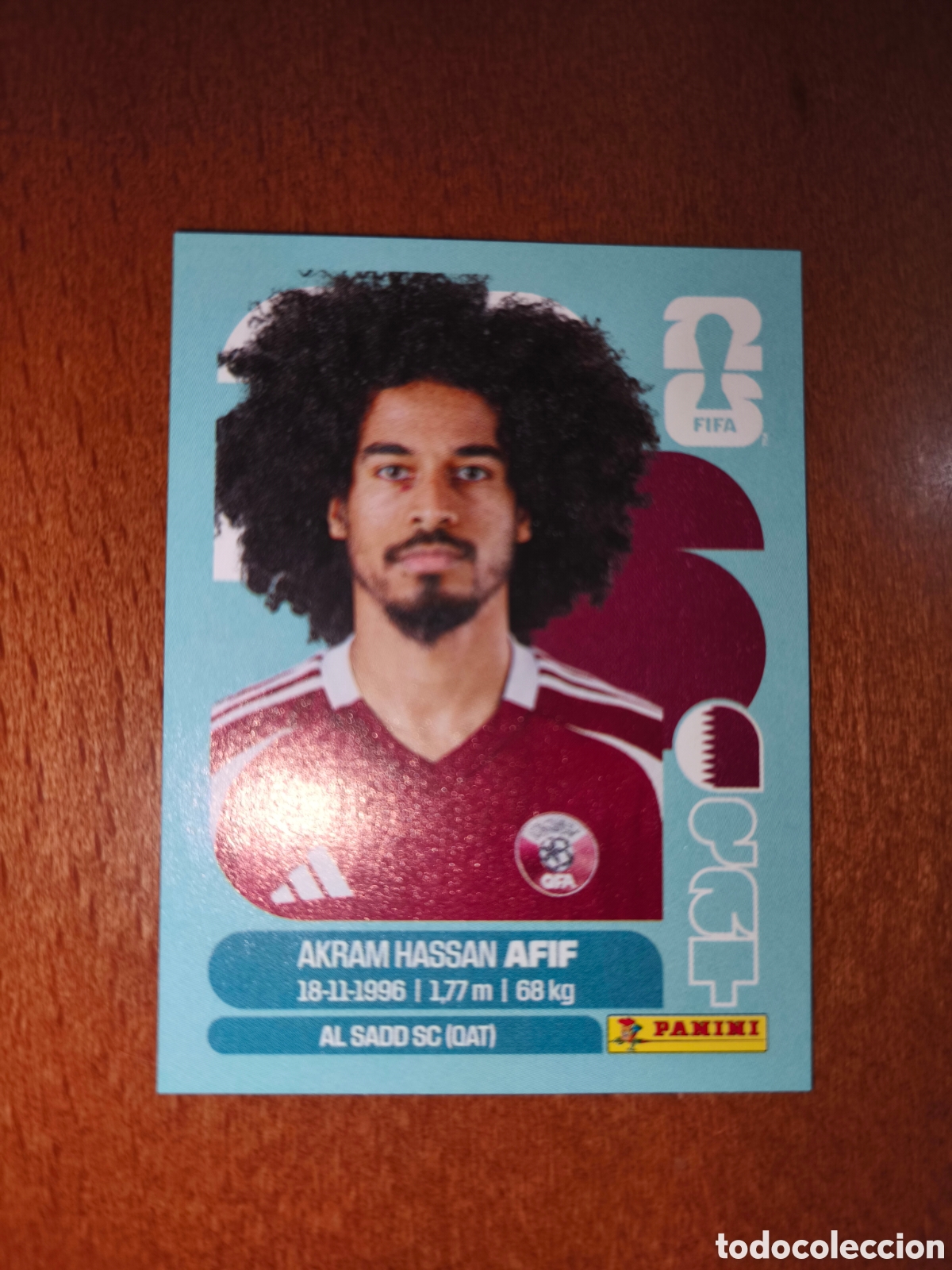 Cromos de F&uacute;tbol: QAT18 Akram Hassan Afif QAT 18 Fifa World Cup 2026 Catar