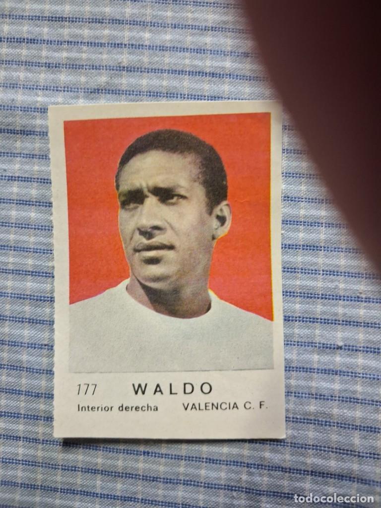 Cromos de F&uacute;tbol: Cromo de F&uacute;tbol Frutos secos Churruca Temporada 1967/1968. Waldo. Valencia C.F. N&ordm; 177.