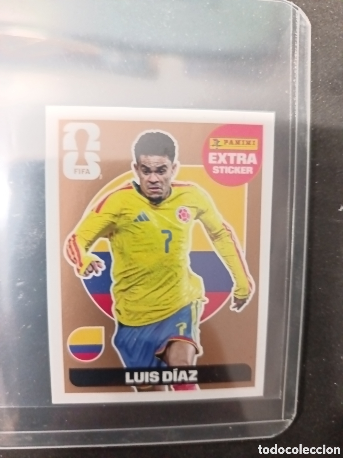 Cartes &agrave; collectionner de Football: Luis D&iacute;az Bronce Extra Sticker Panini world cup 2026