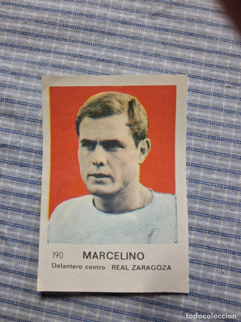 Cromos de F&uacute;tbol: Cromo de F&uacute;tbol Frutos secos Churruca Temporada 1967/1968. Marcelino. Real Zaragoza. N&ordm; 190.