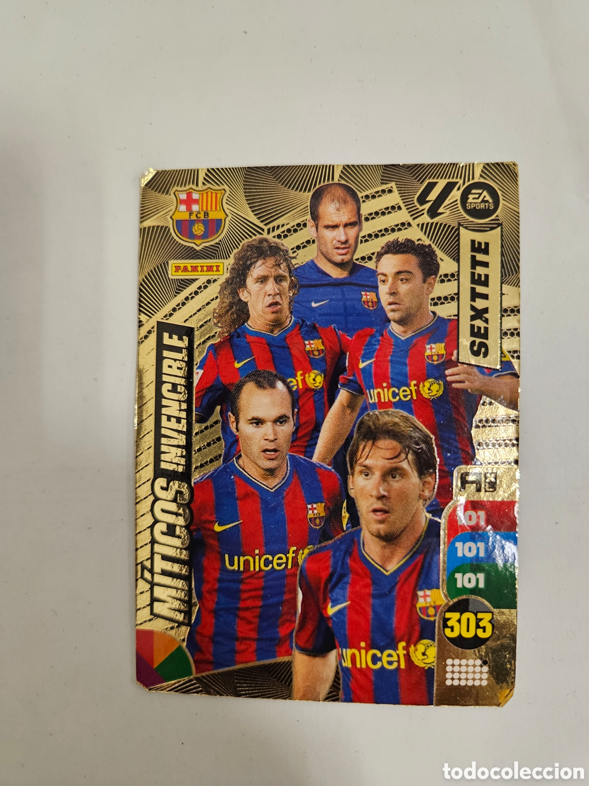 Fu&szlig;ball-Sticker: Adrenalyn 24 25 Barcelona M&iacute;ticos Invencibles Sextete