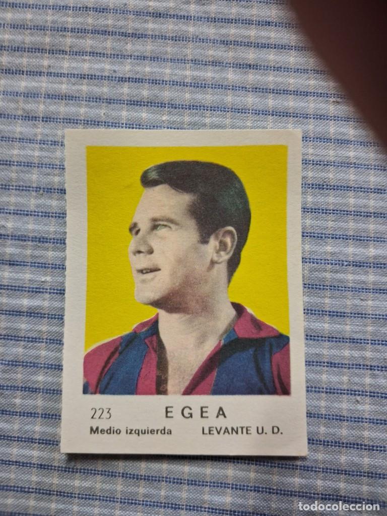 Cromos de F&uacute;tbol: Cromo de F&uacute;tbol Frutos secos Churruca Temporada 1967/1968. Egea. Levante. U.D. N&ordm; 223.