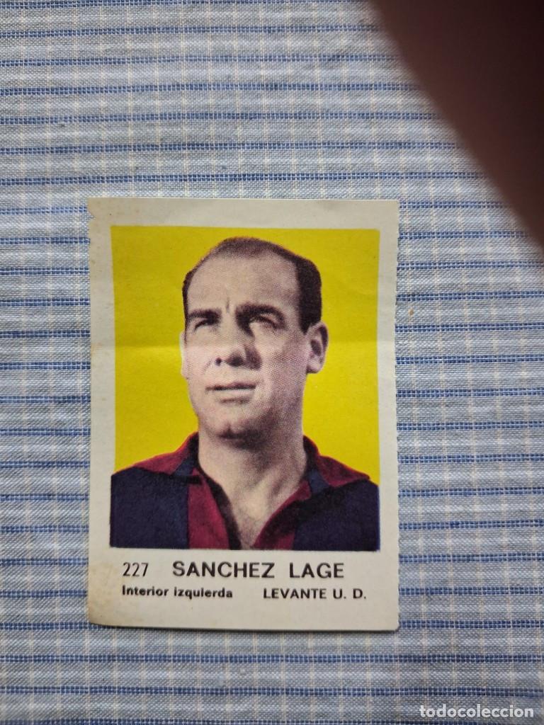Cromos de F&uacute;tbol: Cromo de F&uacute;tbol Frutos secos Churruca Temporada 1967/1968. S&aacute;nchez Lage. Levante U.D. N&ordm; 227.