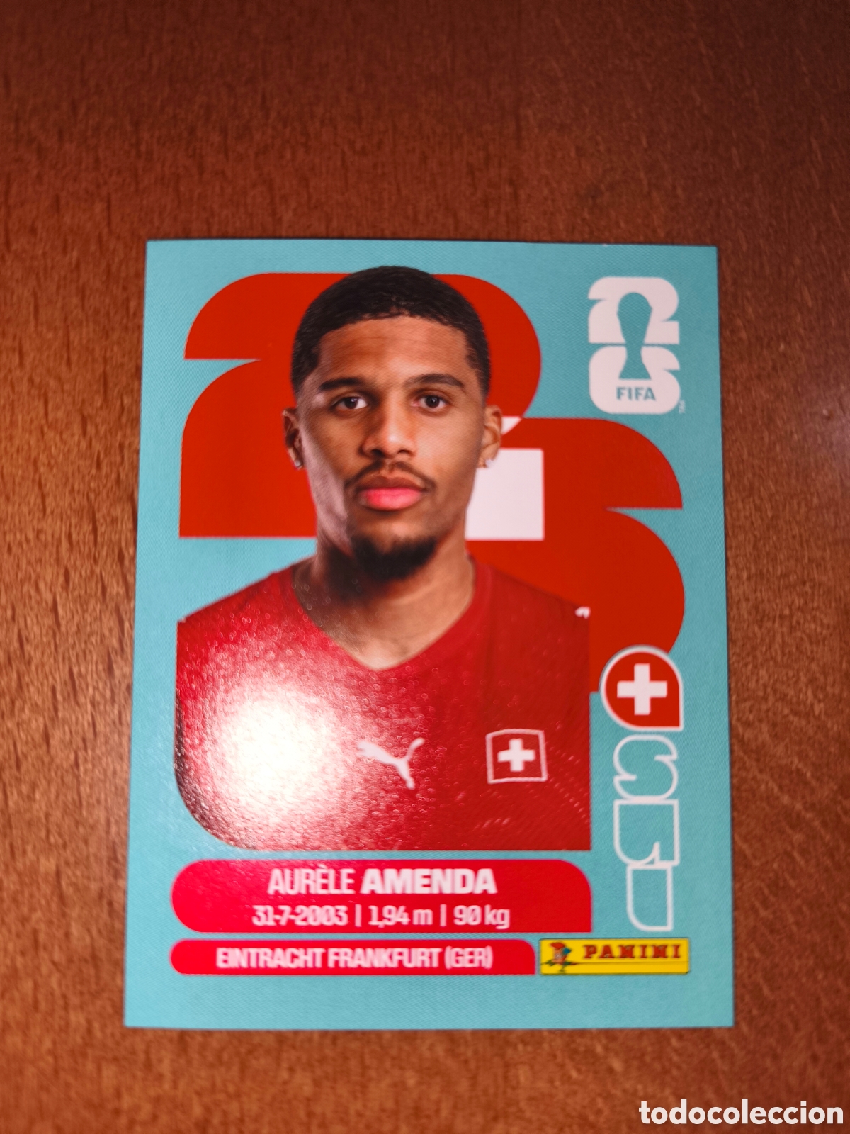 Cromos de F&uacute;tbol: SUI7 Aurele Amenda SUI 7 Fifa World Cup 2026 Suiza