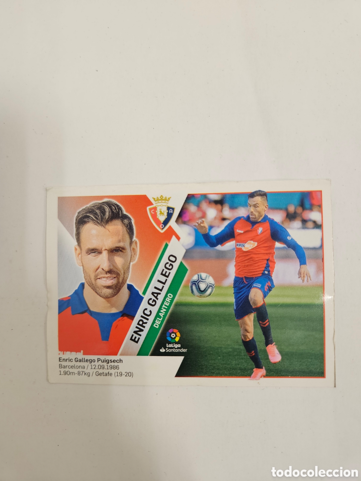 Football Stickers: CROMO 33 ENRIC GALLEGO (MERCADO INVIERNO) C. AT. OSASUNA LIGA 19-20 (2019 2020) &Aacute;LBUM ESTE