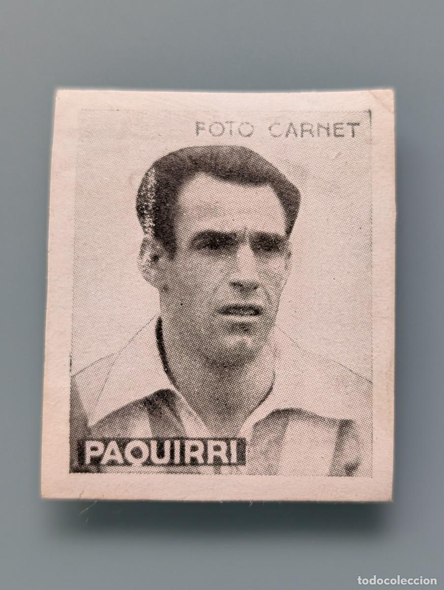 Cromos de F&uacute;tbol: CROMO PAQUIRRI DEPORTIVO CORU&Ntilde;A 1942 1943 1942-43 ED CISNE LIBRETA DEPORTIVA LIGA FUTBOL FOOTBALL